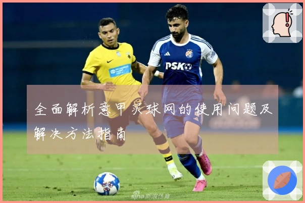 全面解析意甲买球网的使用问题及解决方法指南